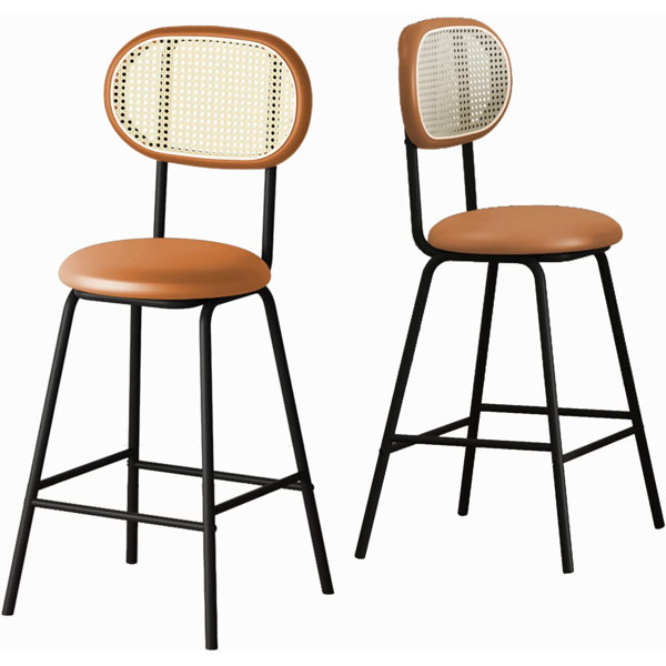 Pelham bay discount wicker bar stools